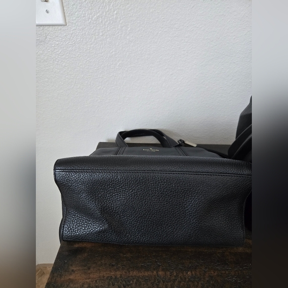 Kate Spade Grey Street Dominque Black Satchel with Gold Accents - Picture 10 of 12